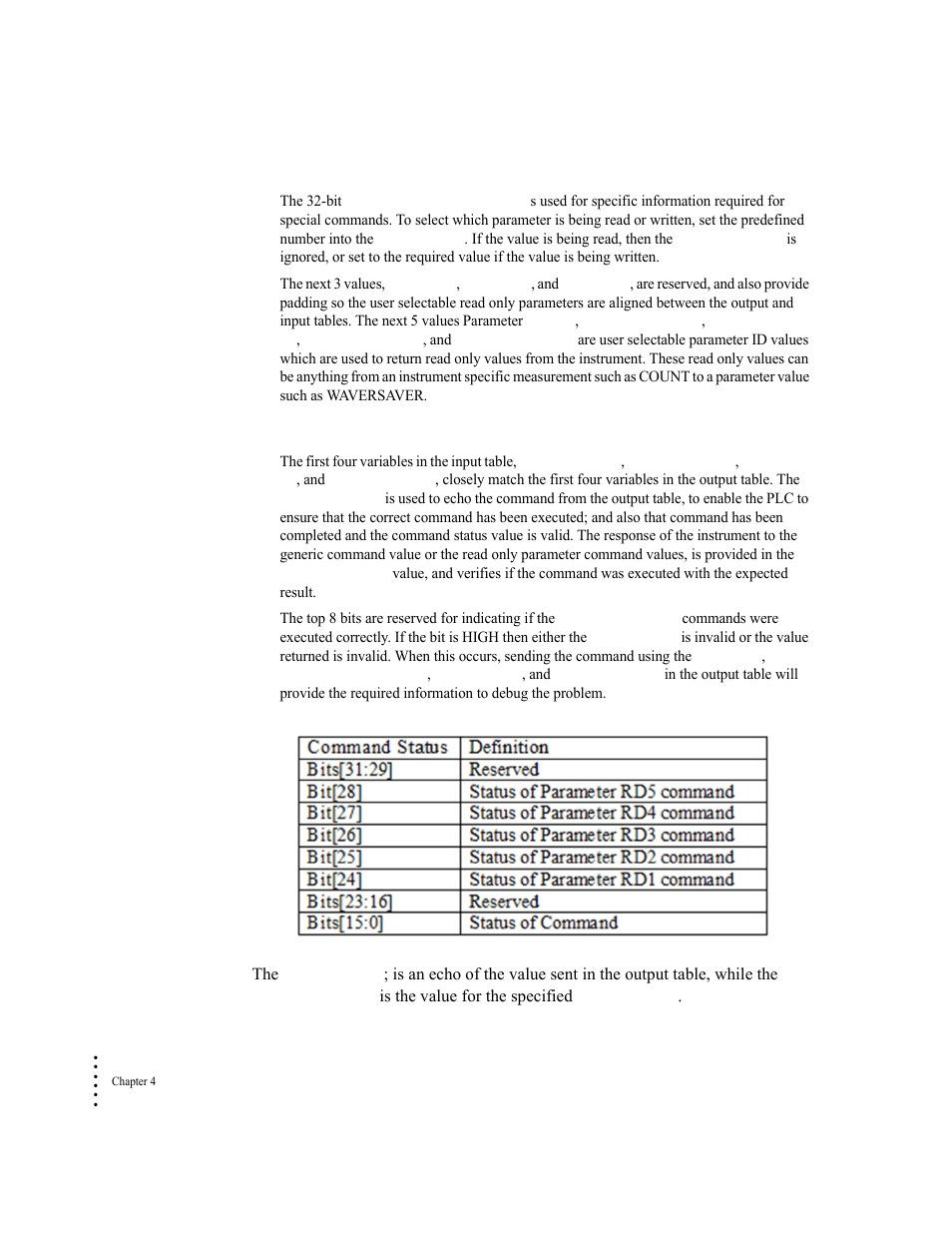Input table description | Hardy HI 6500 Series User Manual | Page 42 / 184