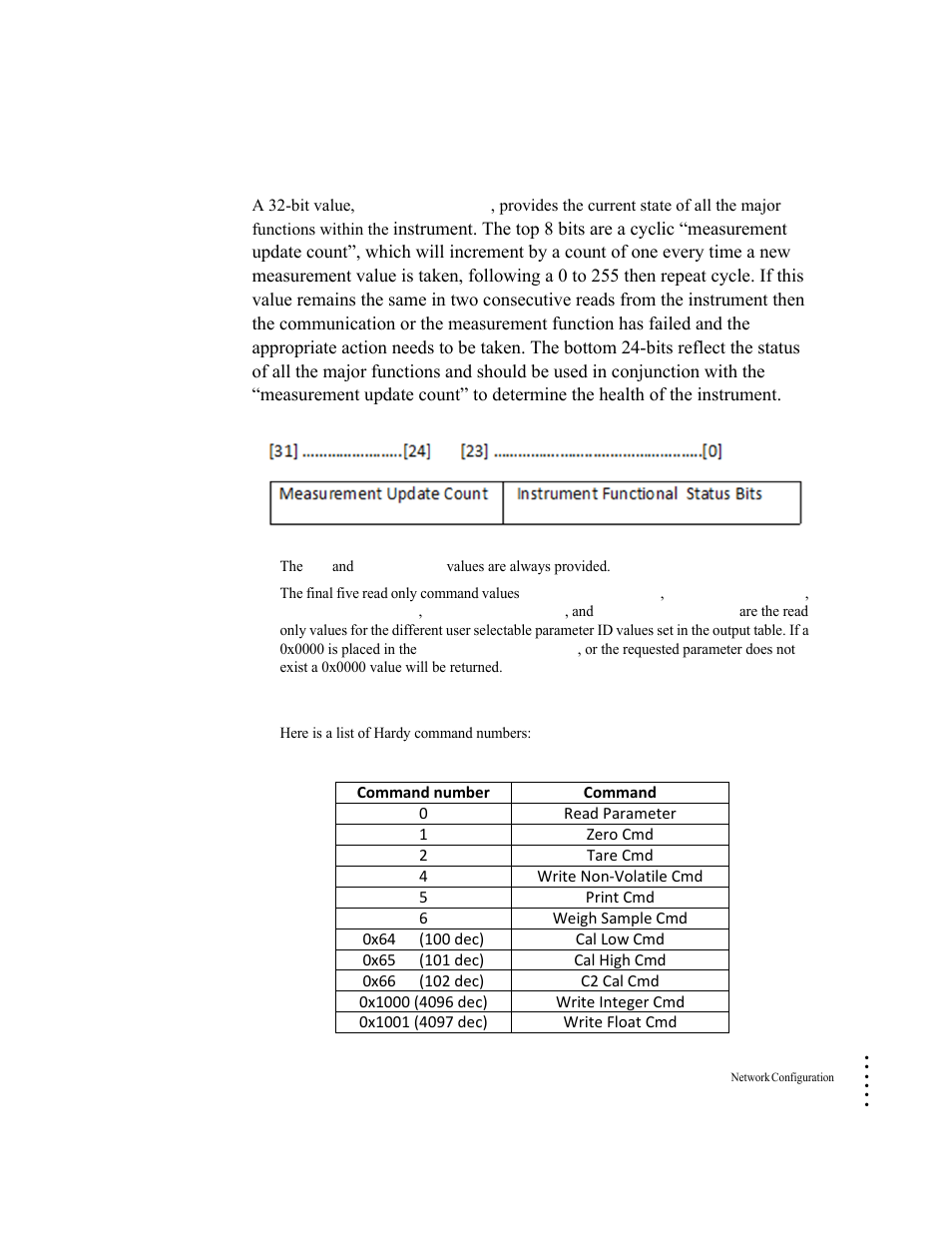 Hardy command numbers | Hardy HI 6500 Series User Manual | Page 43 / 184