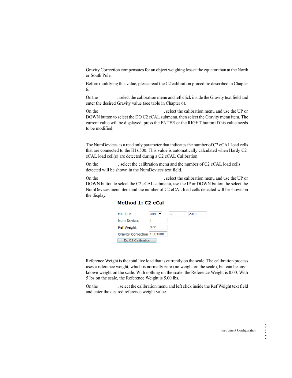 Ref weight parameter | Hardy HI 6500 Series User Manual | Page 75 / 184