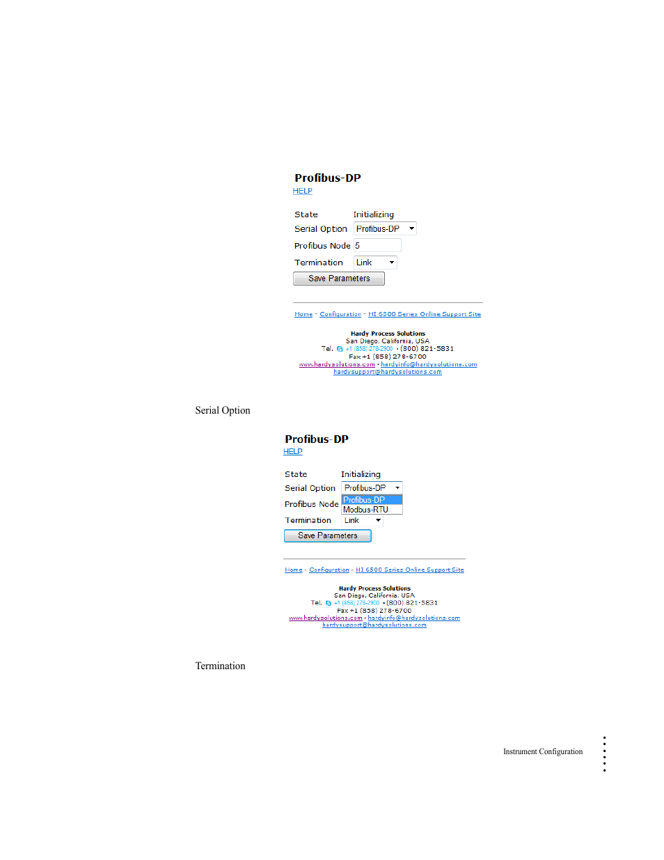 Profibus-dp commands and parameters | Hardy HI 6500 Series User Manual | Page 89 / 184