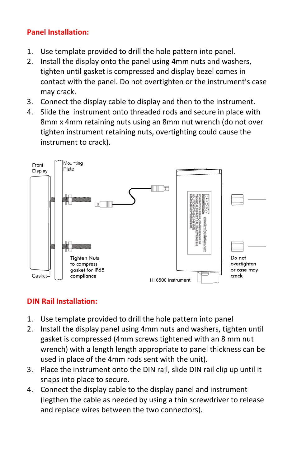 Hardy HI 6500 Series User Manual | Page 2 / 8