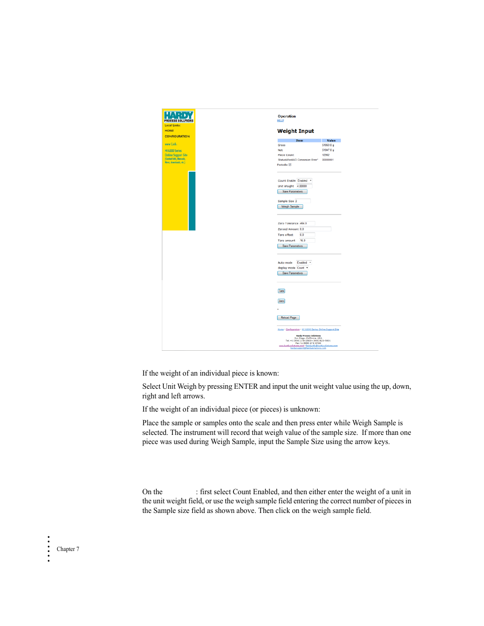 Hardy HI 6300 Series User Manual | Page 112 / 168