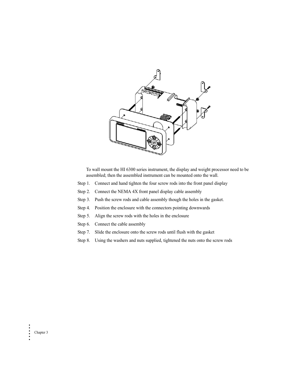 Wall mount | Hardy HI 6300 Series User Manual | Page 26 / 168
