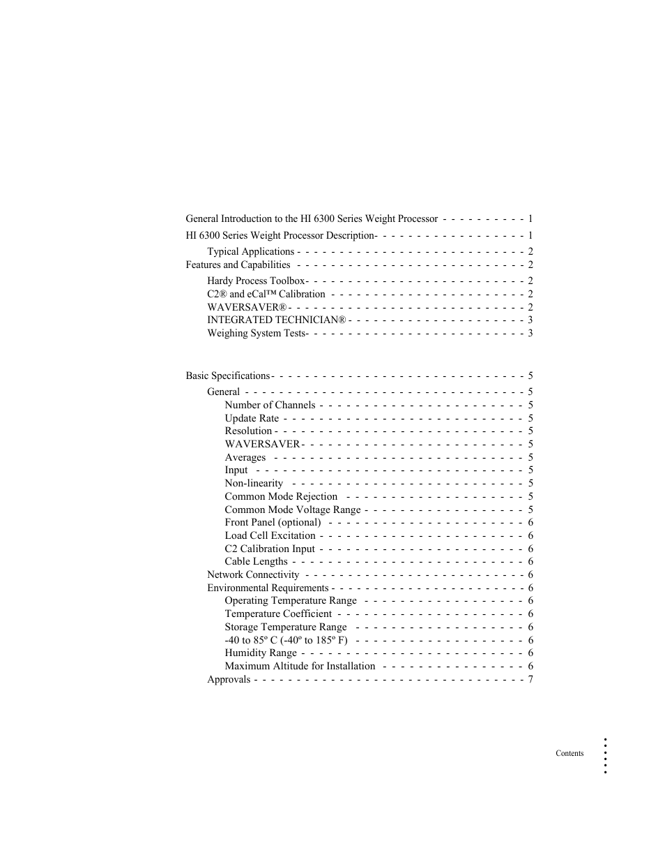 Hardy HI 6300 Series User Manual | Page 3 / 168