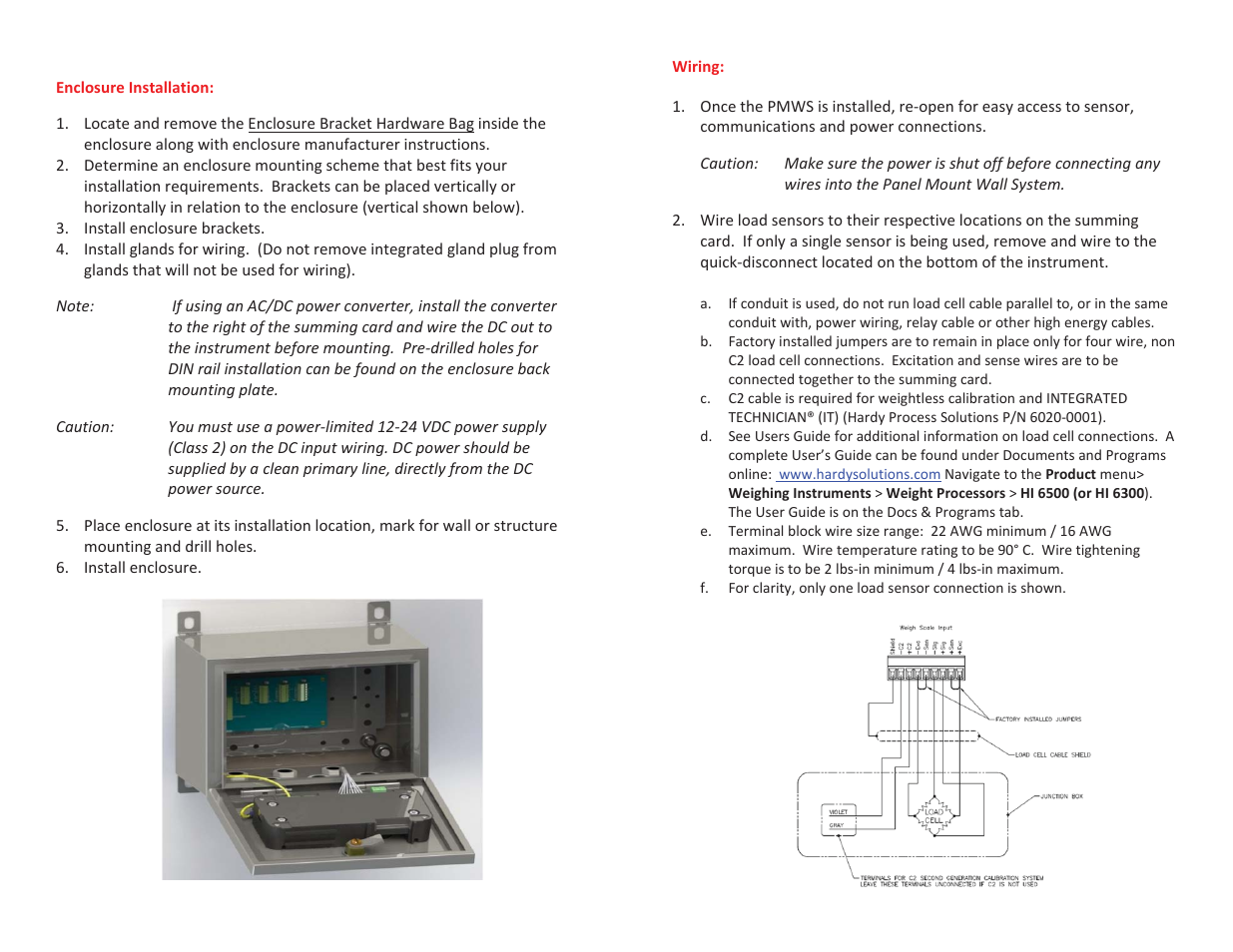 Hardy Panel Mount Wall System User Manual | Page 2 / 2