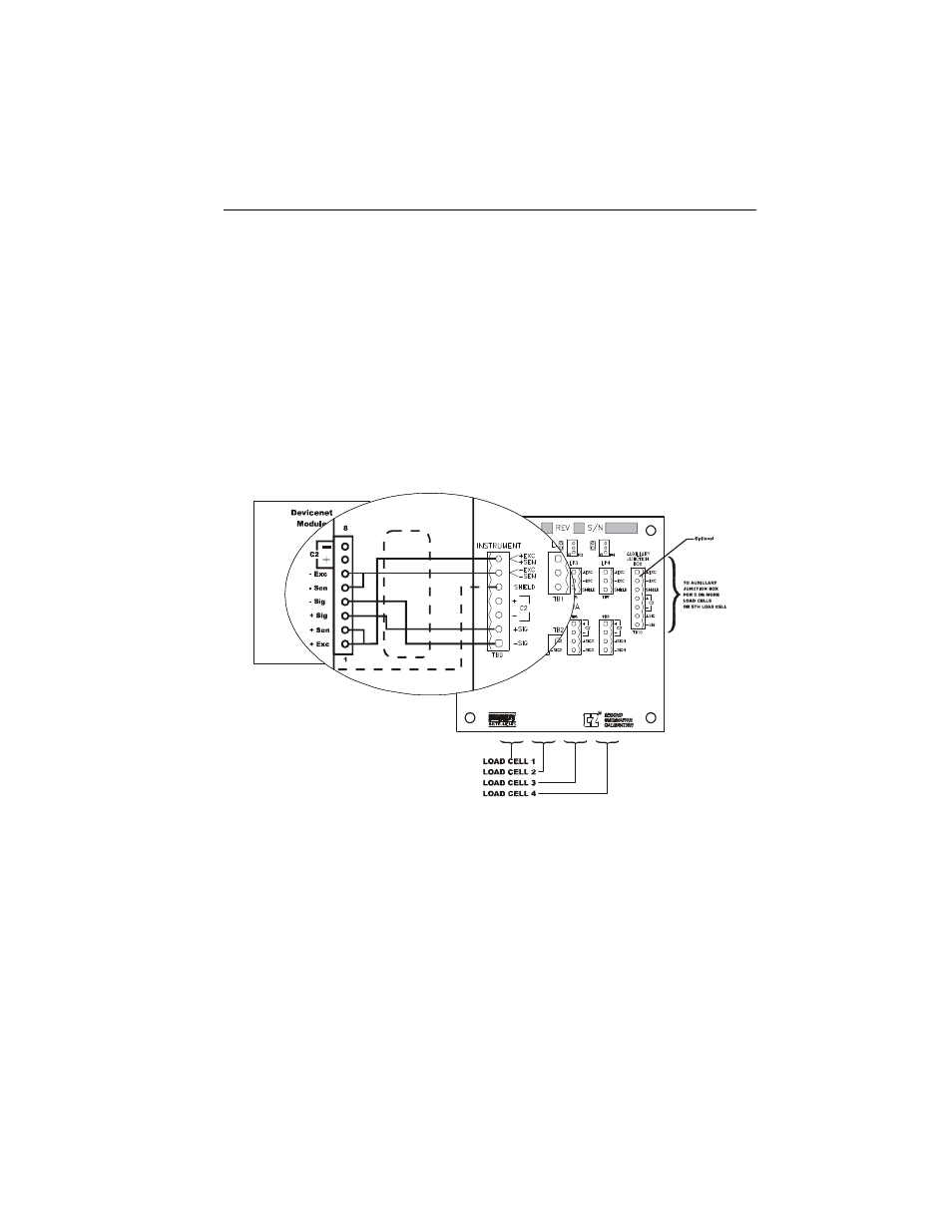 Non-c2 loadcell cable connection (j1) -13 | Hardy HI 200DNWM DeviceNet Weigh Module User Manual | Page 29 / 63