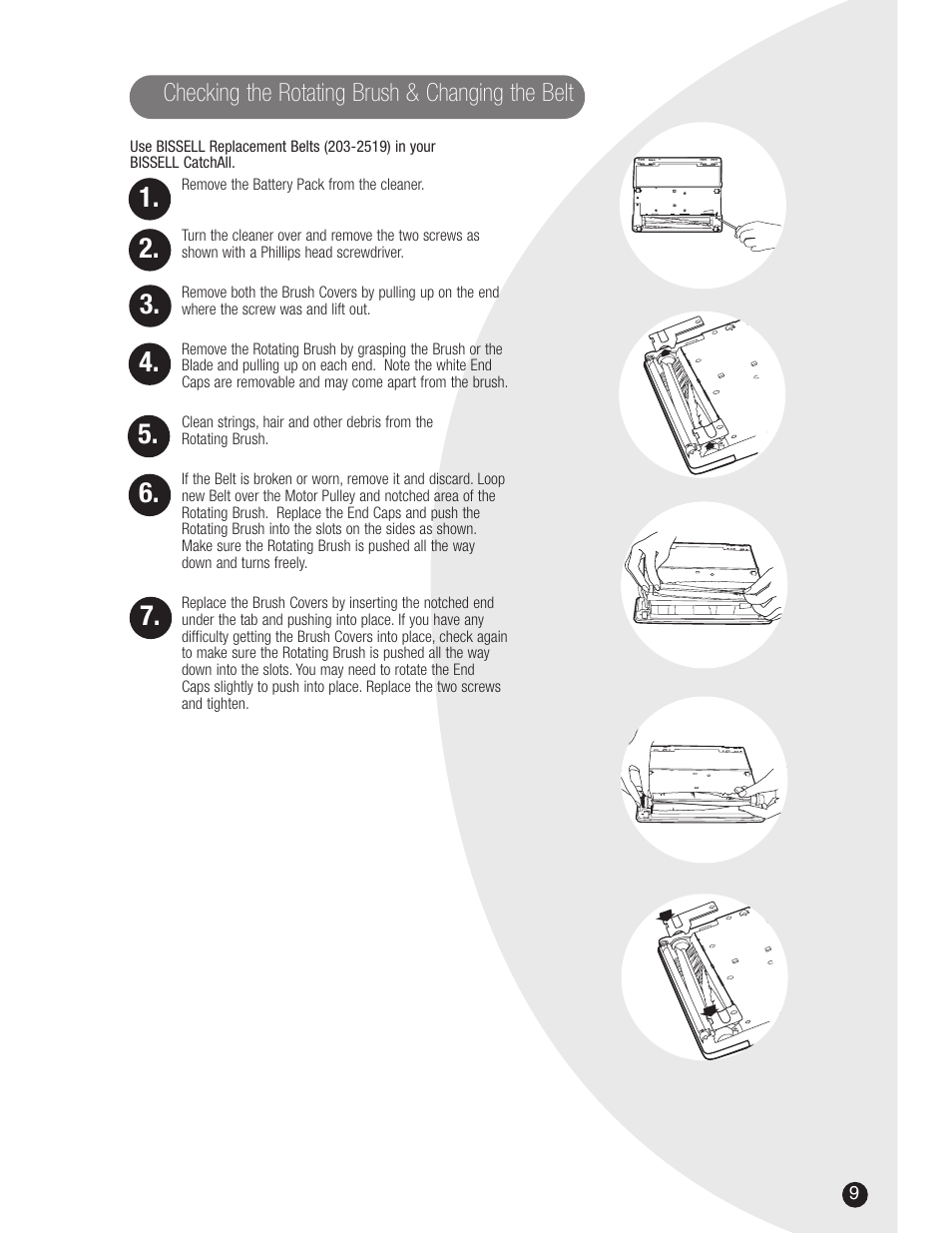 Bissell 3107 User Manual | Page 9 / 12