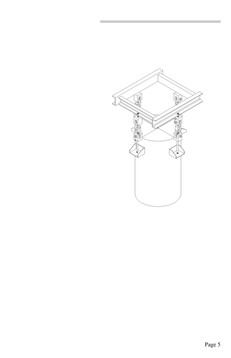 Round vessel with 4 load point assemblies, Replacing the load sensor | Hardy HI HLPT Tension Load Points User Manual | Page 11 / 20