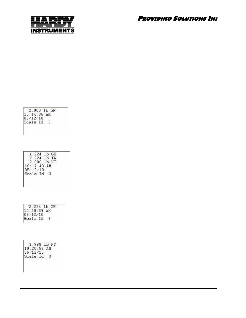 Hardy Enviro Bench Scales User Manual | Page 10 / 13