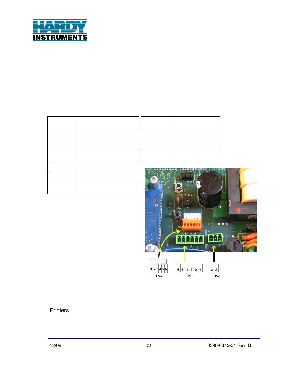 1 introduction, 2 connections, 3 printers | Section 6, Serial i/o, Introduction, Connections, Printers | Hardy Enviro Bench Scales User Manual | Page 26 / 39