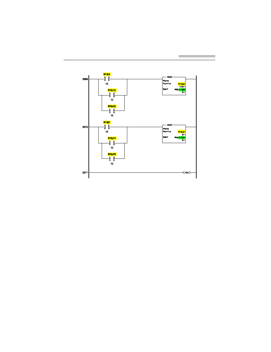 Fig. 4-6 hi 1746ws remote rack ladder logic -11 | Hardy WS100 Configuration Software User Manual | Page 26 / 42