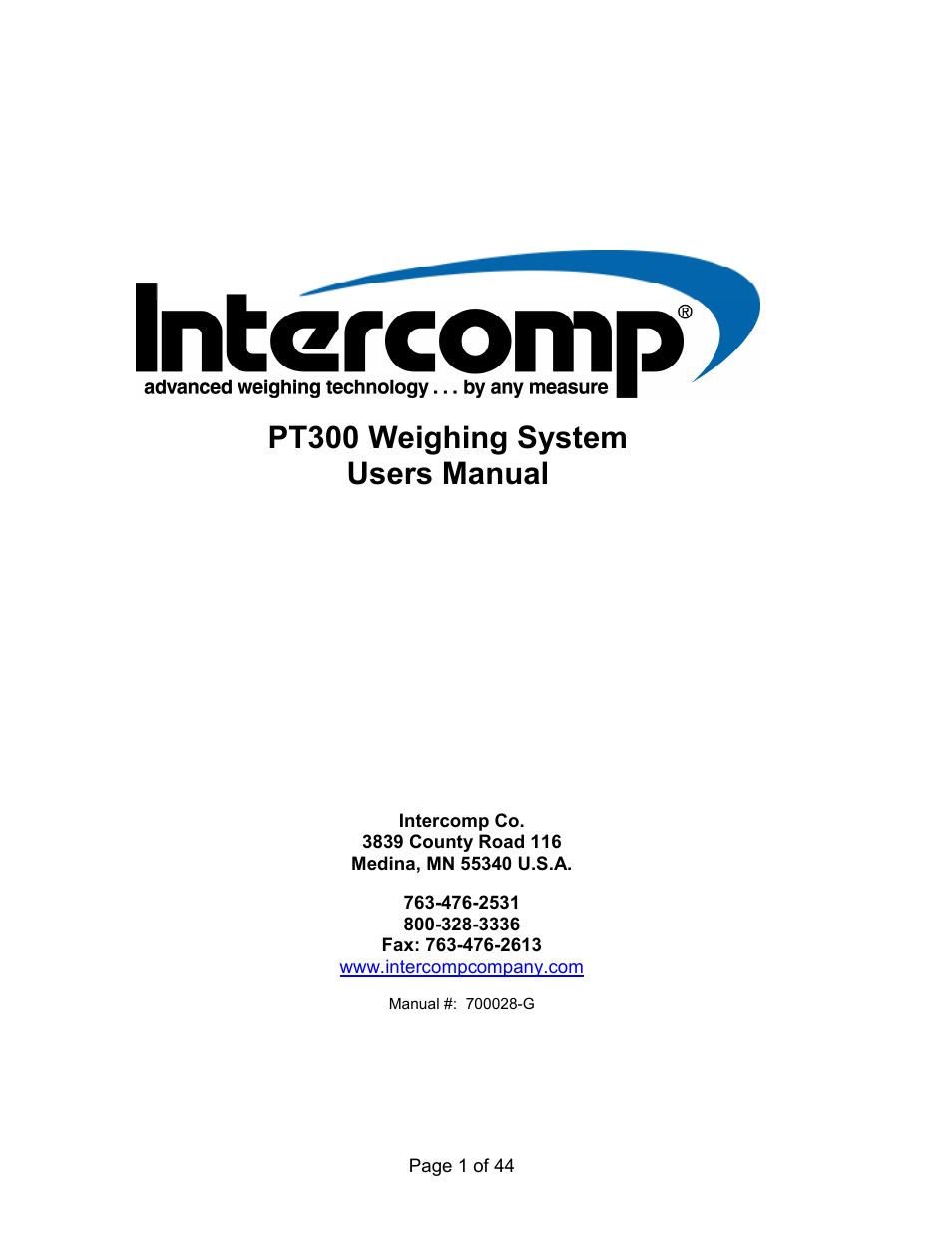 Holtgreven Truck Scale Resources User Manual | 44 pages