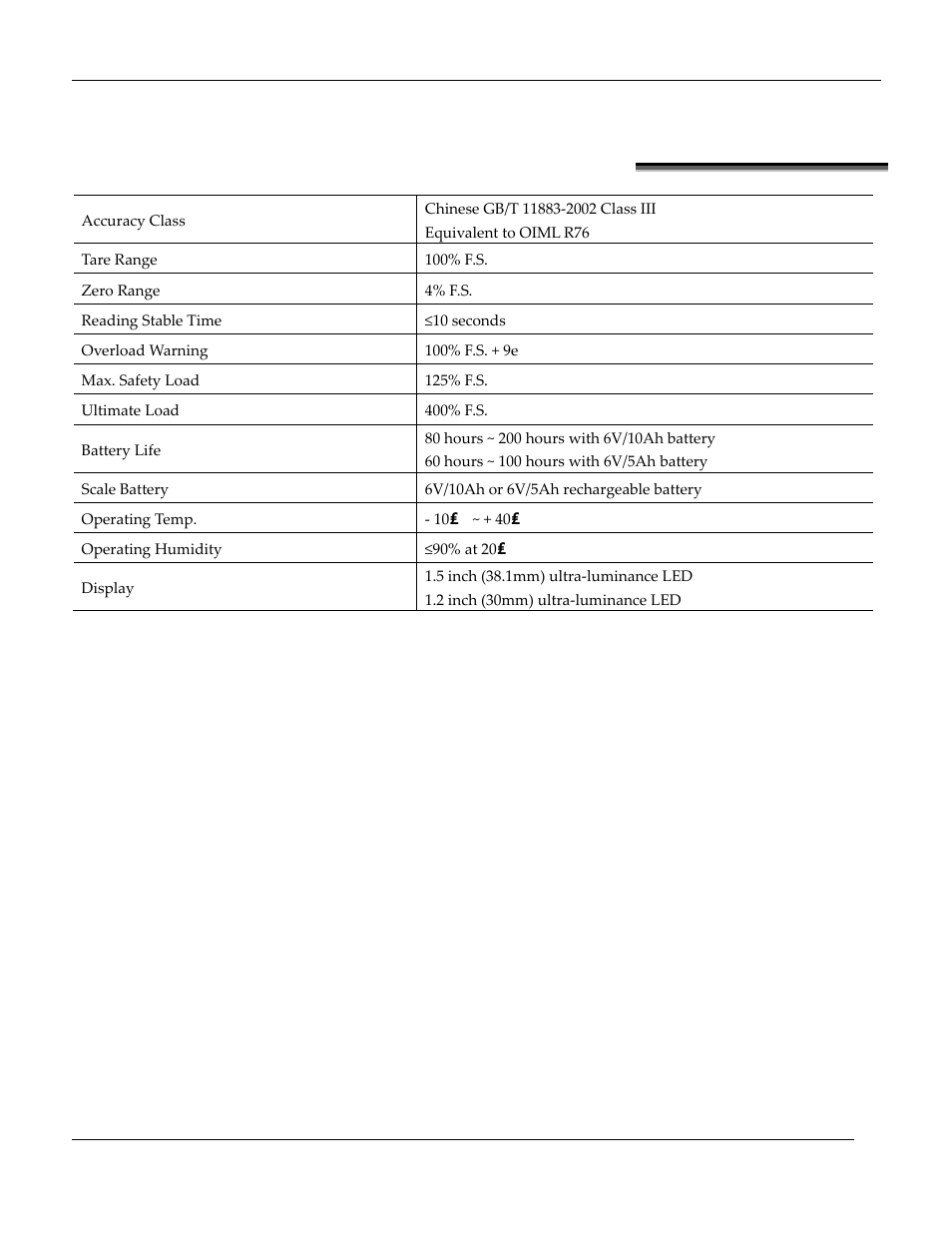 Specifications | Holtgreven USED OCS-B 40,000 lb (x 20) User Manual | Page 5 / 27