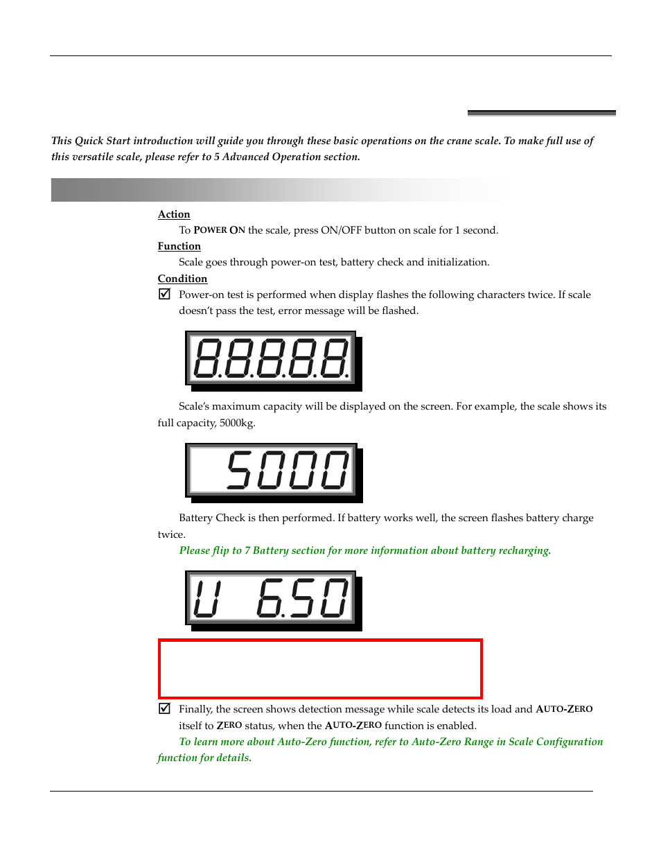 Quick start | Holtgreven USED OCS-B 40,000 lb (x 20) User Manual | Page 6 / 27