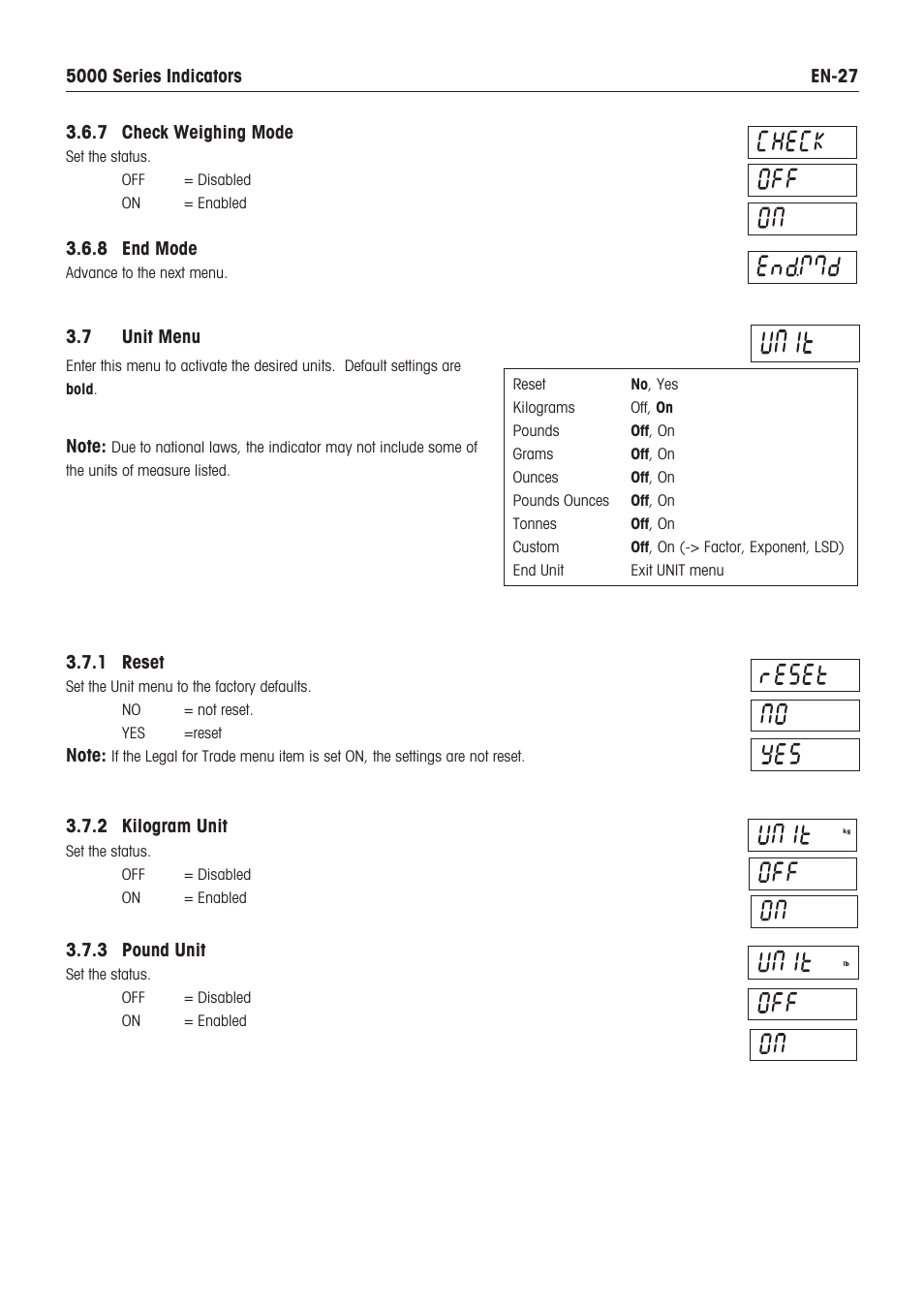 Holtgreven Ohaus Defender Series Bench Scales User Manual | Page 29 / 64