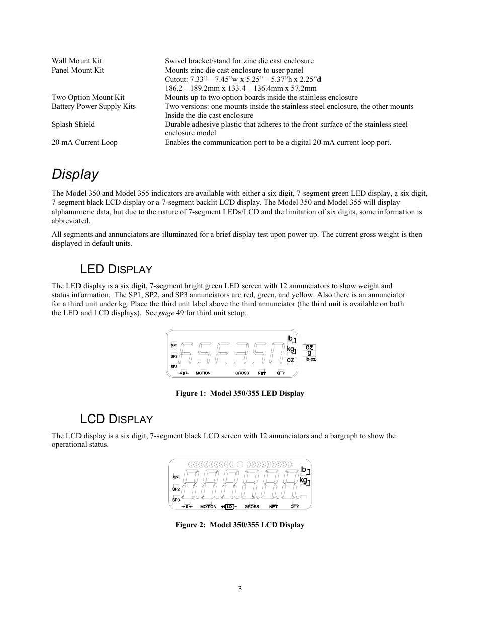 Display, Led d, Lcd d | Isplay | Holtgreven GSE-355 I.S. User Manual | Page 12 / 122