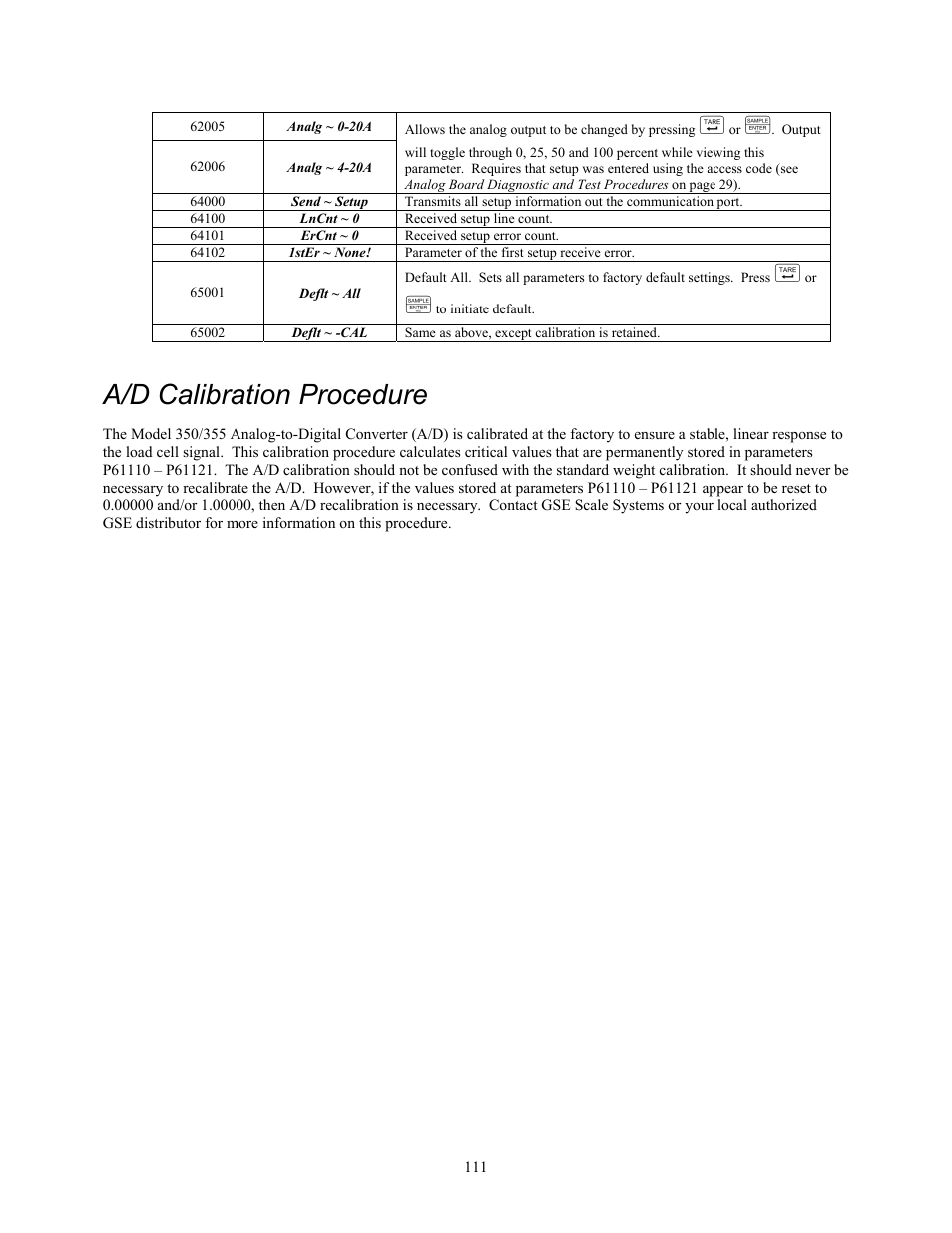 A/d calibration procedure | Holtgreven GSE-355 I.S. User Manual | Page 120 / 122