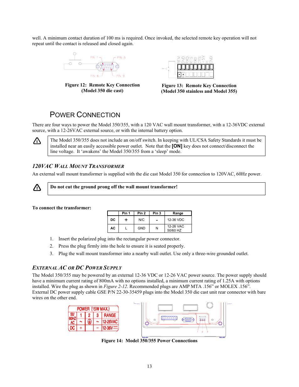 Ower, Onnection | Holtgreven GSE-355 I.S. User Manual | Page 22 / 122