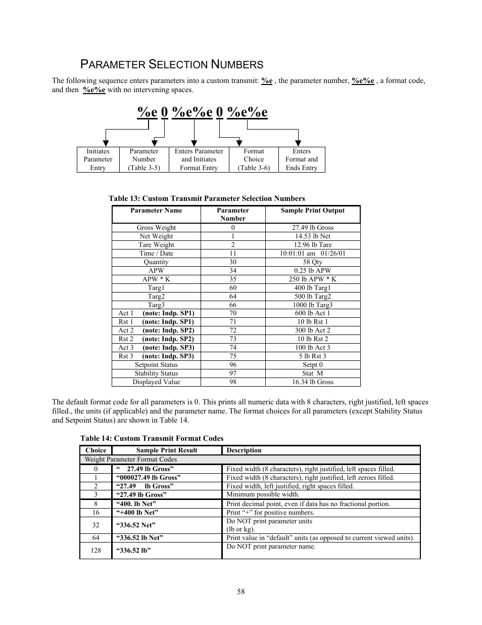 E 0 %e%e 0 %e%e, Arameter, Election | Umbers | Holtgreven GSE-355 I.S. User Manual | Page 67 / 122