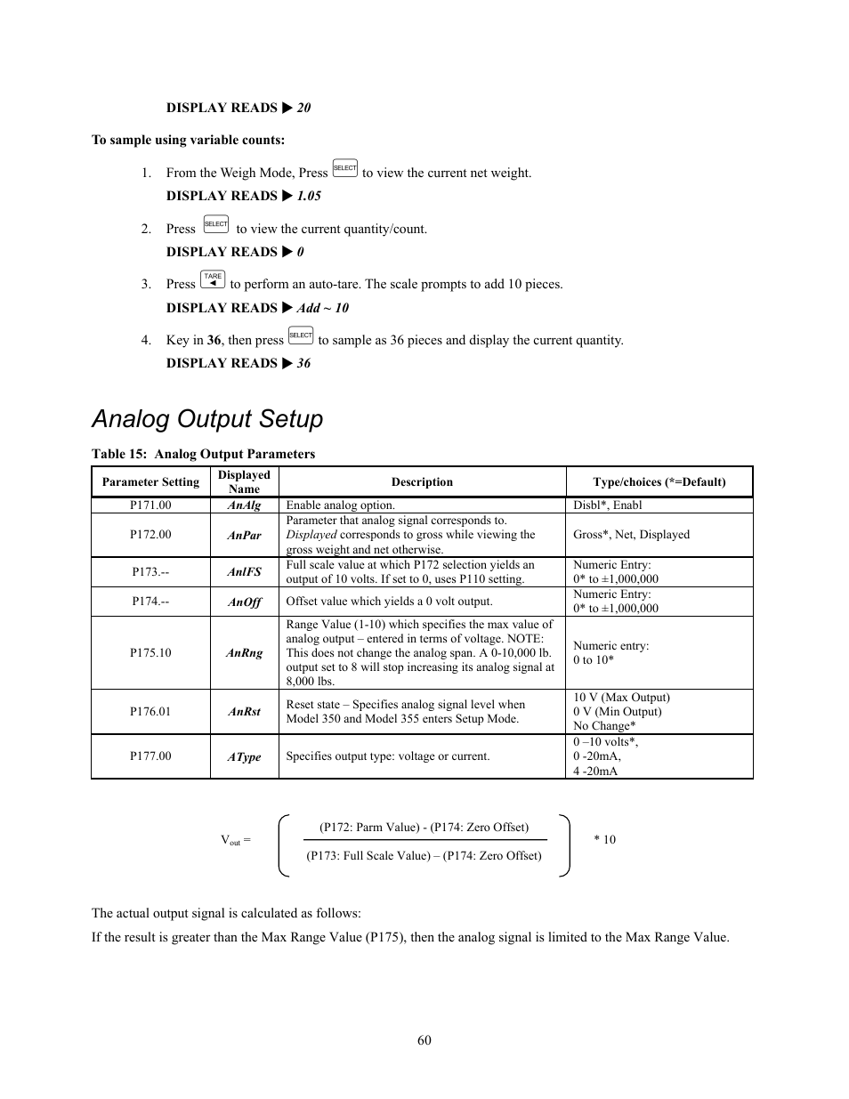 Analog output setup | Holtgreven GSE-355 I.S. User Manual | Page 69 / 122