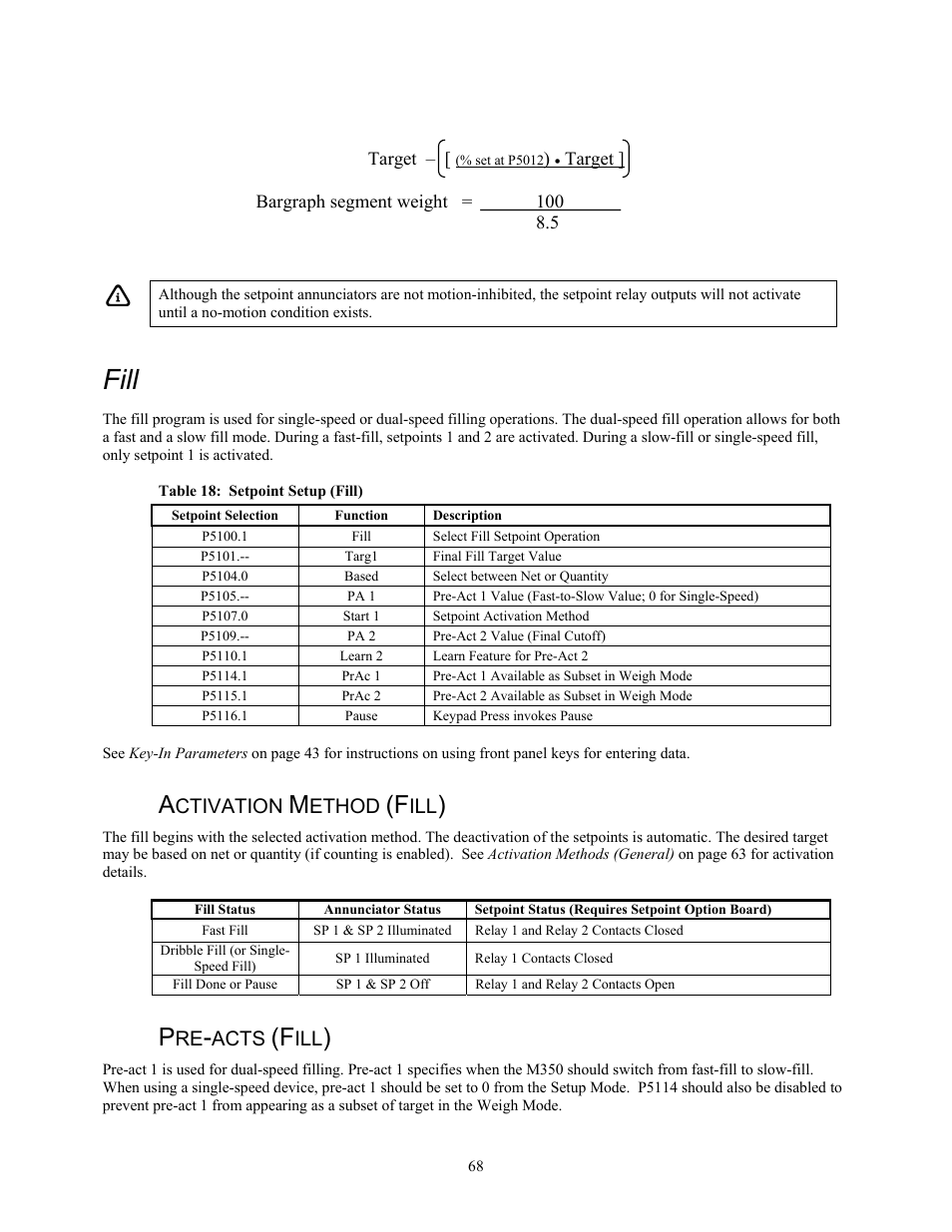 Fill, Ctivation, Ethod | Acts | Holtgreven GSE-355 I.S. User Manual | Page 77 / 122
