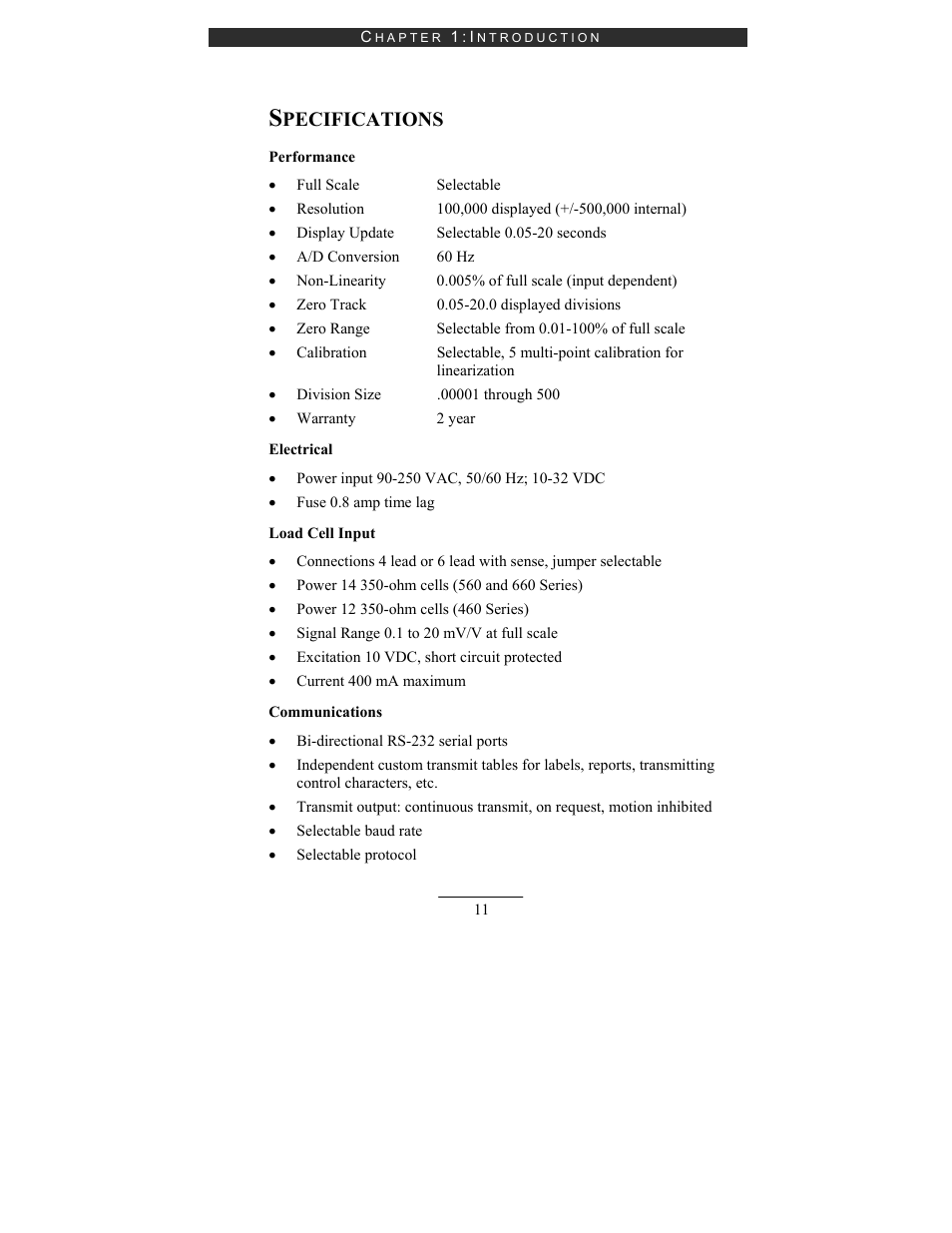 Pecifications | Holtgreven GSE-665 User Manual | Page 19 / 74
