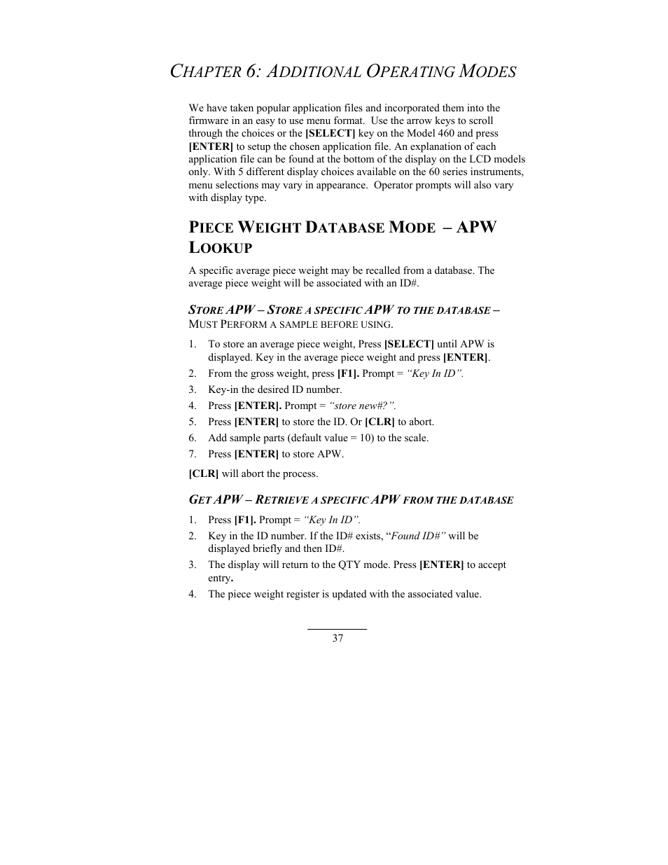 Apw l, Hapter, Dditional | Perating, Odes | Holtgreven GSE-665 User Manual | Page 45 / 74