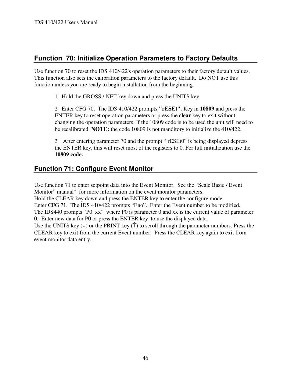 Industrial Data Systems IDS 410 User Manual | Page 47 / 63