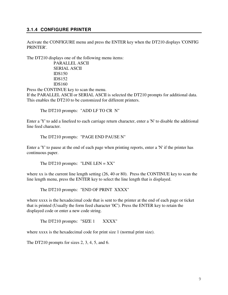 Industrial Data Systems IDS DT200 User Manual | Page 11 / 34