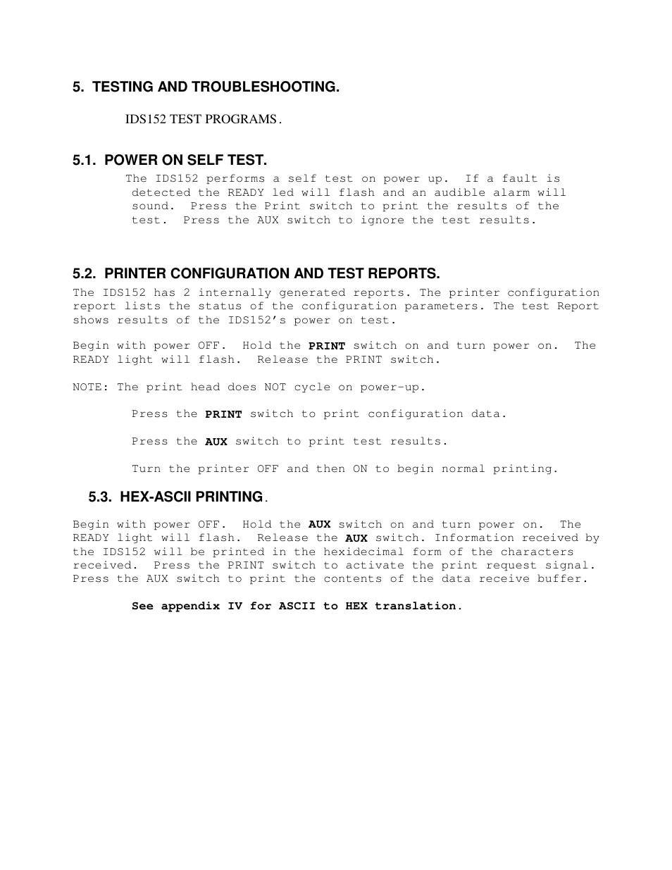 Industrial Data Systems IDS 152 User Manual | Page 32 / 39