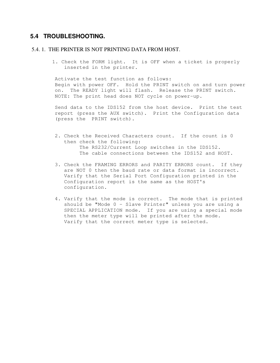 Industrial Data Systems IDS 152 User Manual | Page 33 / 39