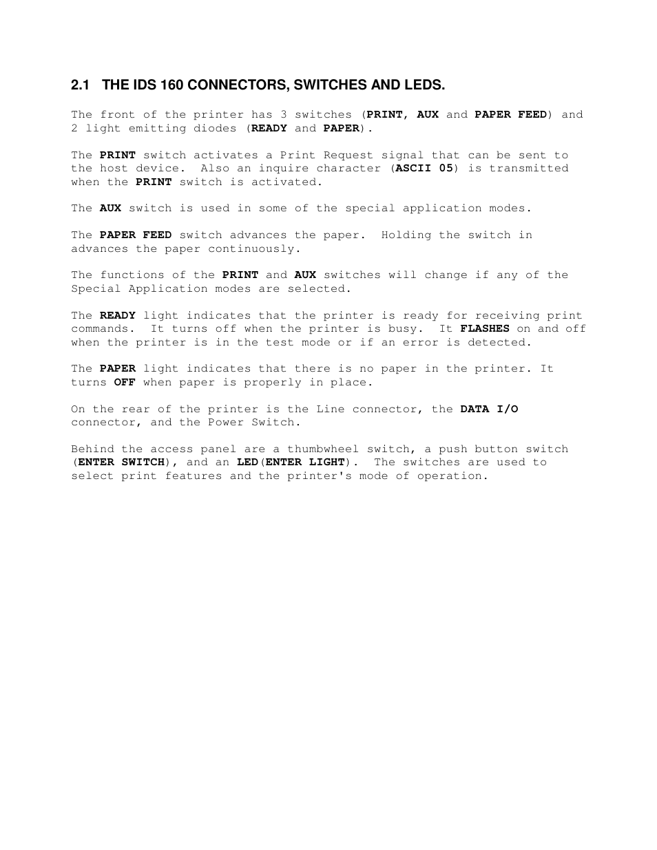Industrial Data Systems IDS 160 User Manual | Page 7 / 42