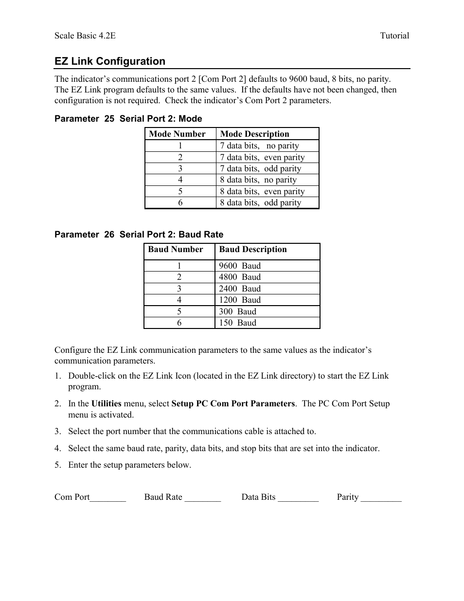 Ez link configuration | Industrial Data Systems IDS Scale Basic User Manual | Page 5 / 53