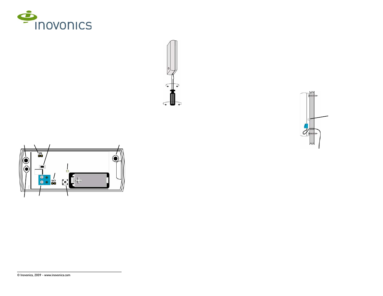 Inovonics EE1215 User Manual | 2 pages