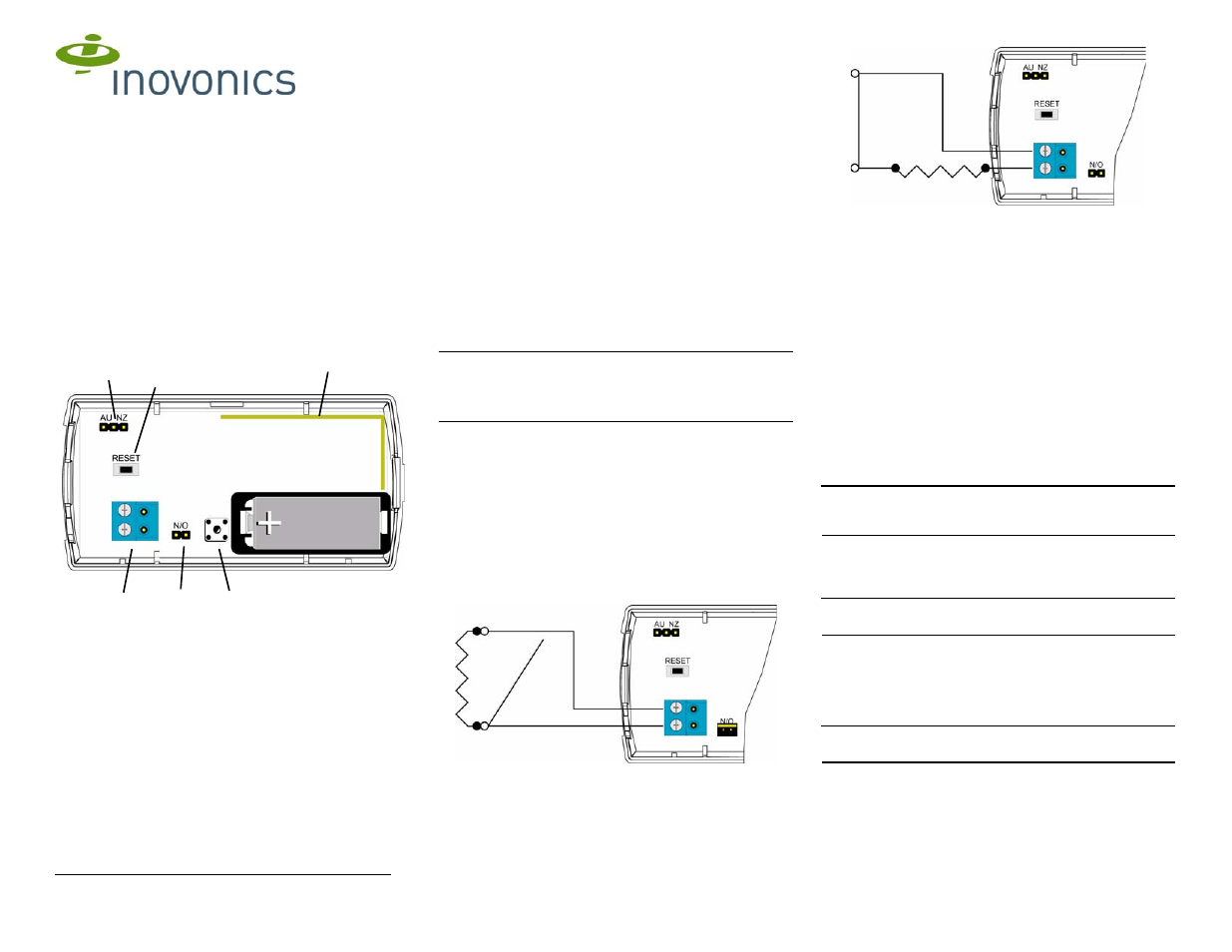 Inovonics EN1210EOL User Manual | 2 pages