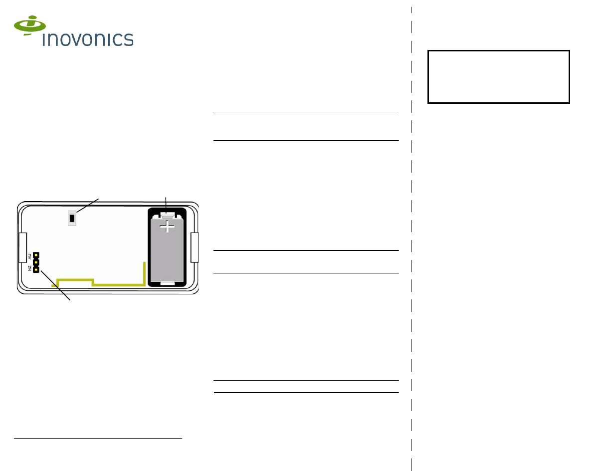 Inovonics EN1224-ON User Manual | 2 pages
