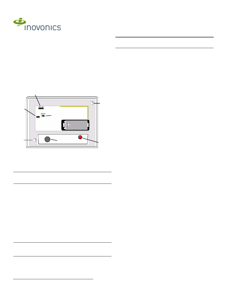 Inovonics EN1247 User Manual | 2 pages