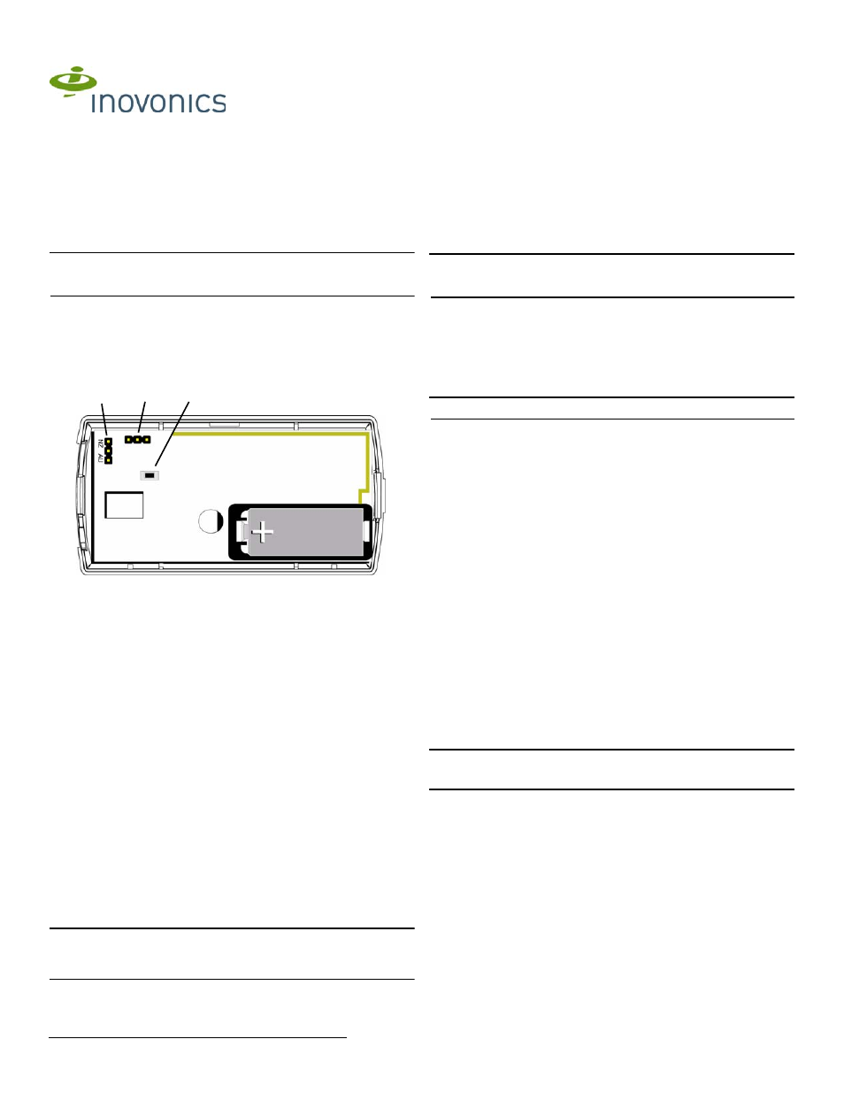 Inovonics EN1721 User Manual | 2 pages