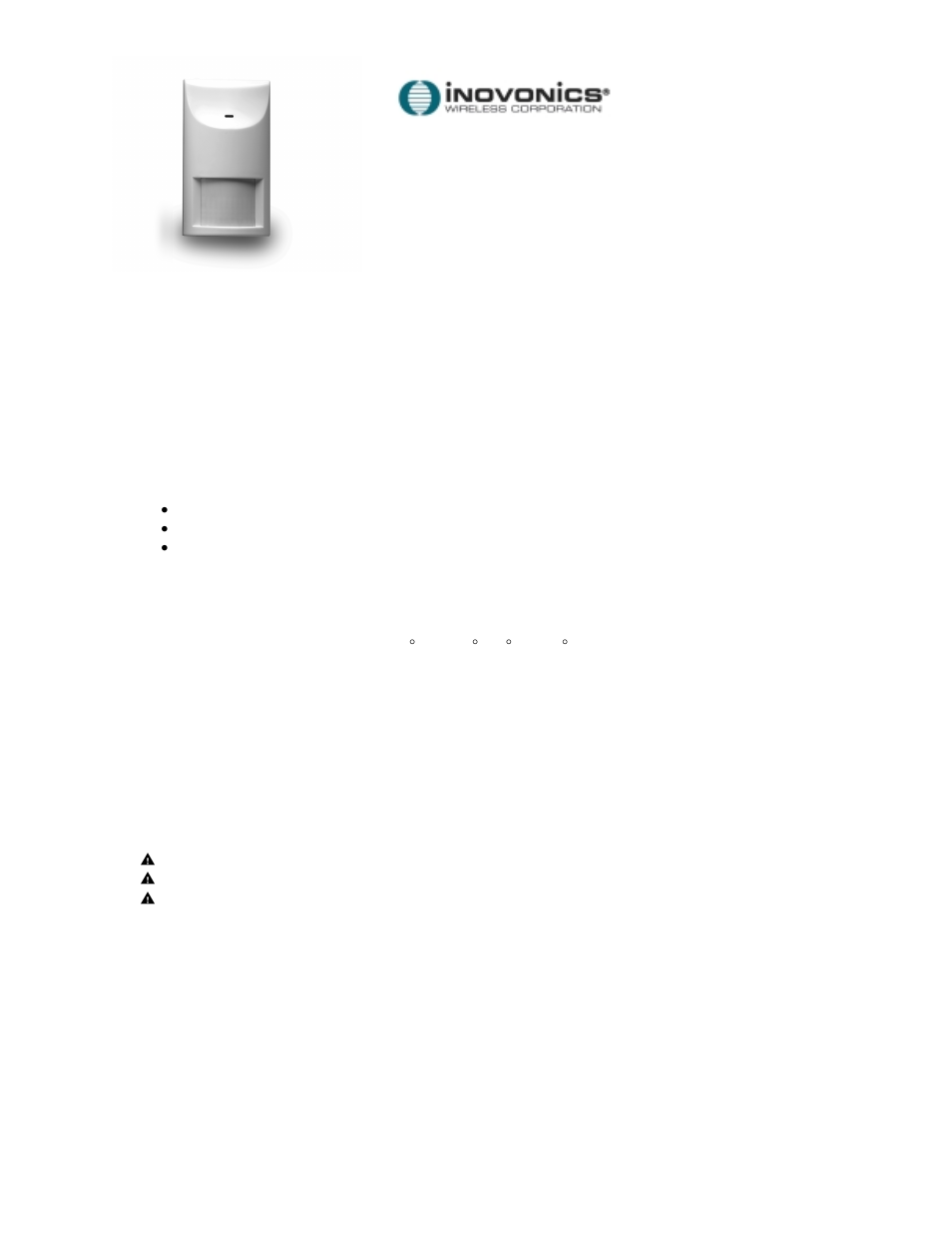 Inovonics FA206B User Manual | 7 pages