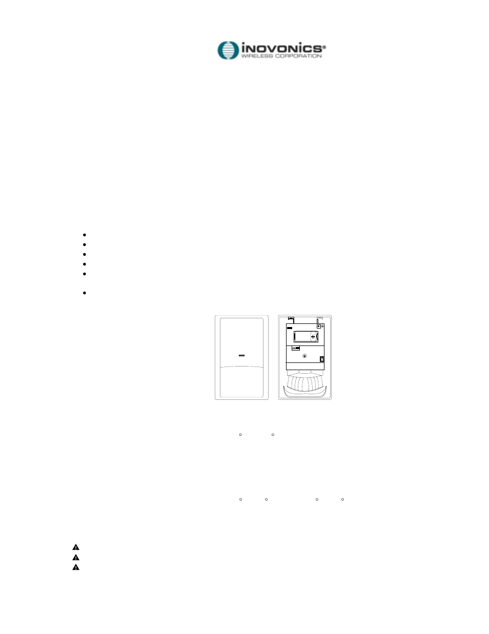 Inovonics FA206DS User Manual | 8 pages