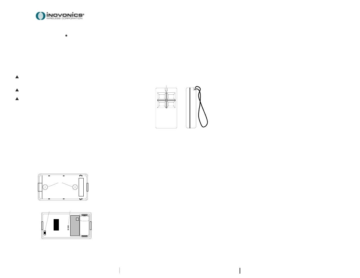 Inovonics FA214 User Manual | 2 pages