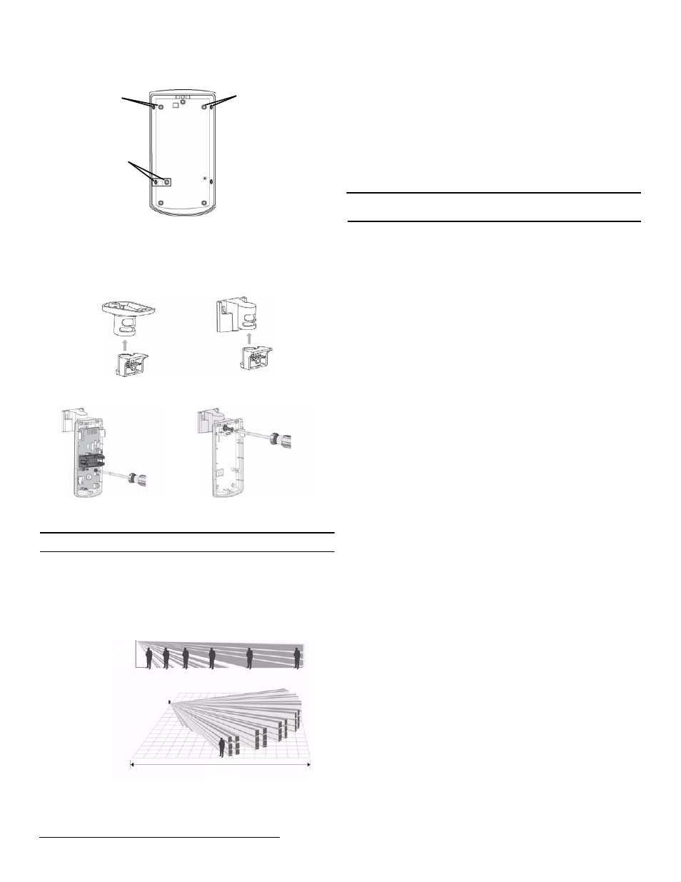 3 optional brackets, 4 operation, 5 specifications | 6 warranty/disclaimer | Inovonics EE1261 User Manual | Page 2 / 2