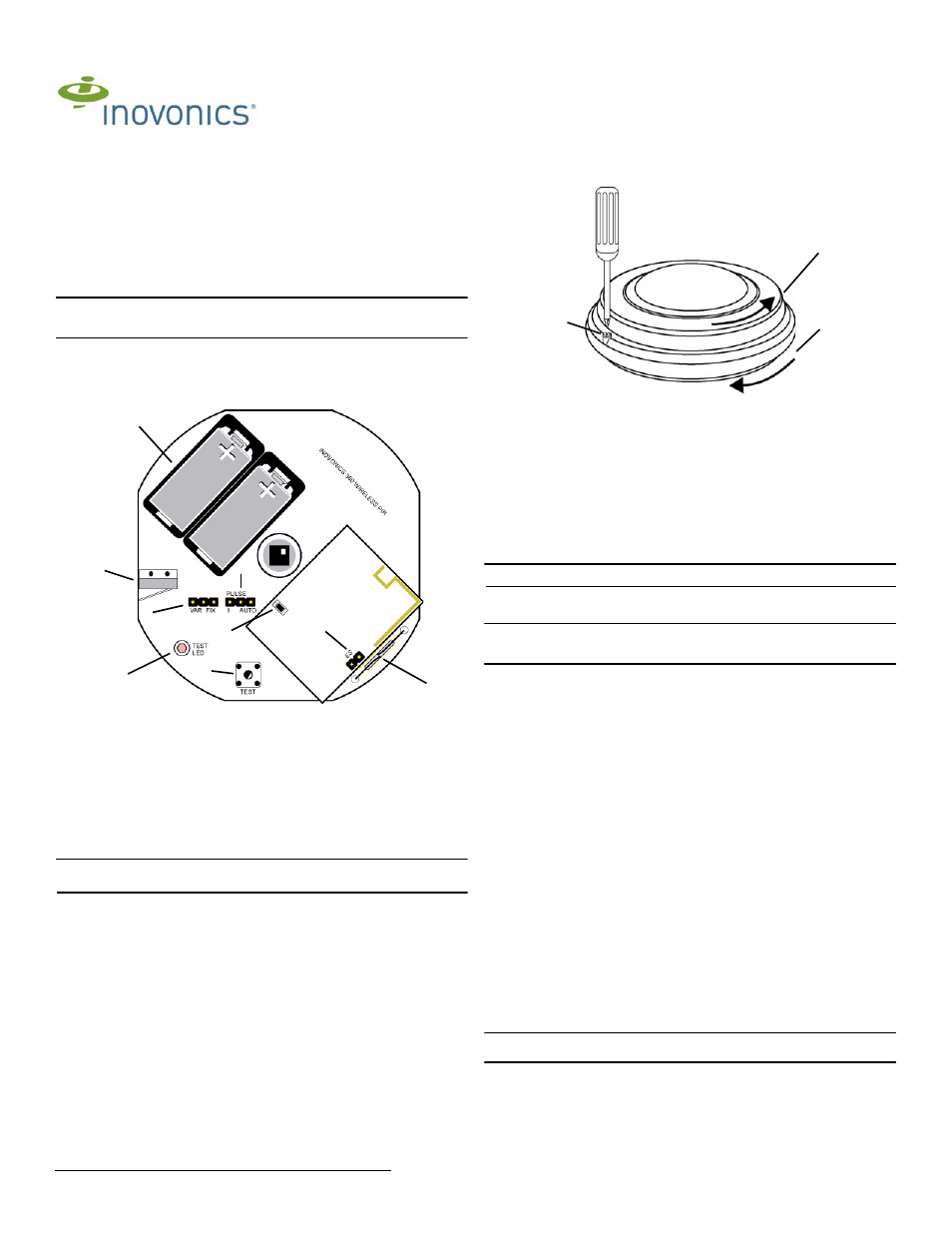 Inovonics EE1265 User Manual | 2 pages