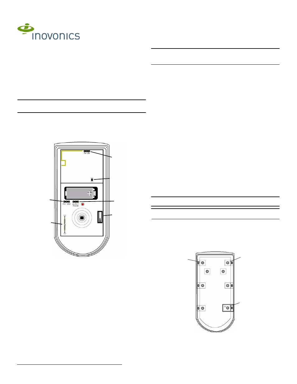 Inovonics EN1260 User Manual | 2 pages