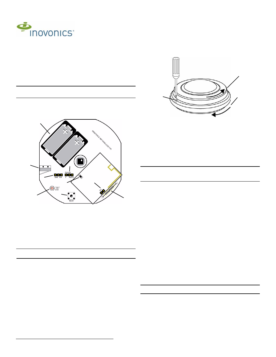 Inovonics EN1265 User Manual | 2 pages