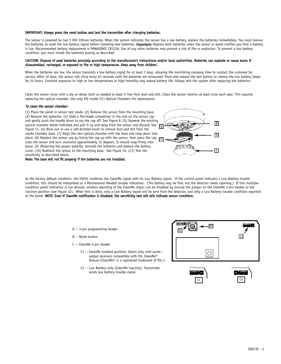 Inovonics FA202 User Manual | Page 4 / 5