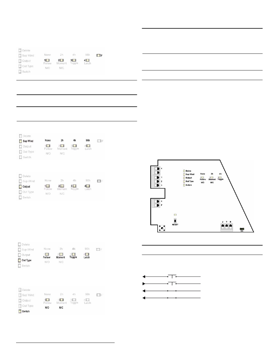 3 connect input/output cabling, 4 factory config, 1 mount the receiver | Inovonics EE4204 User Manual | Page 2 / 3