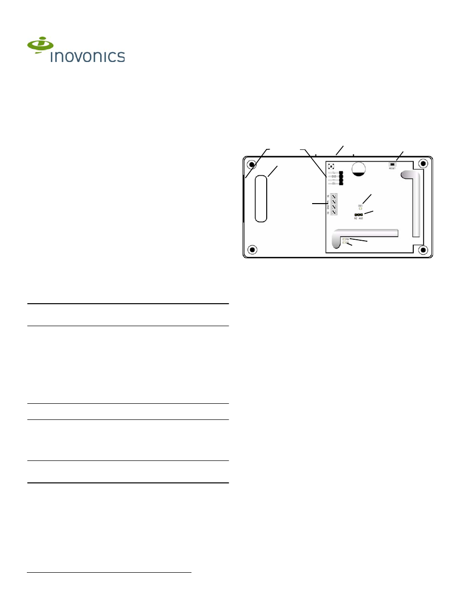 Inovonics EN4200 User Manual | 1 page