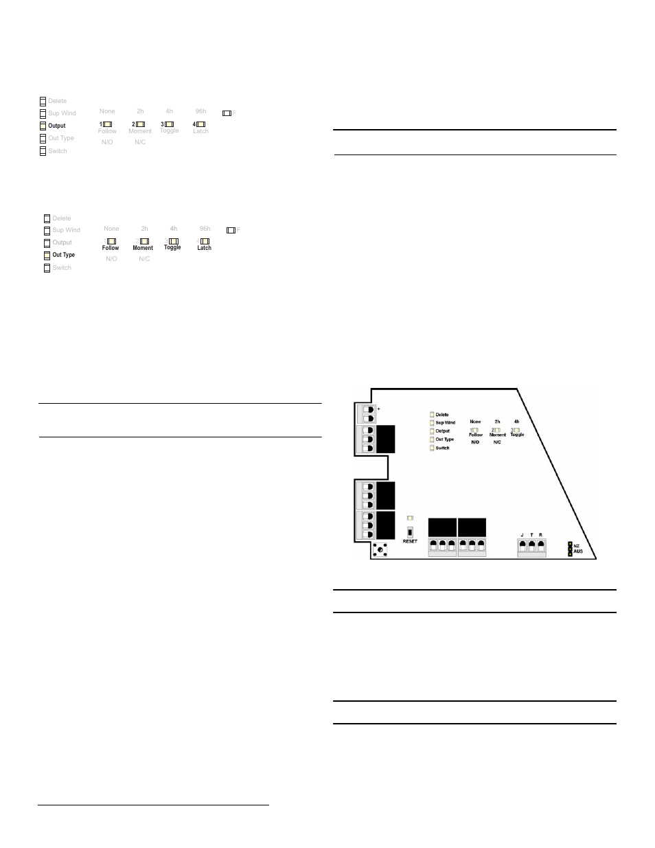 4 return to factory configuration, 3 connect input/output cabling, 4 mount the receiver | Inovonics EN4204R User Manual | Page 3 / 4