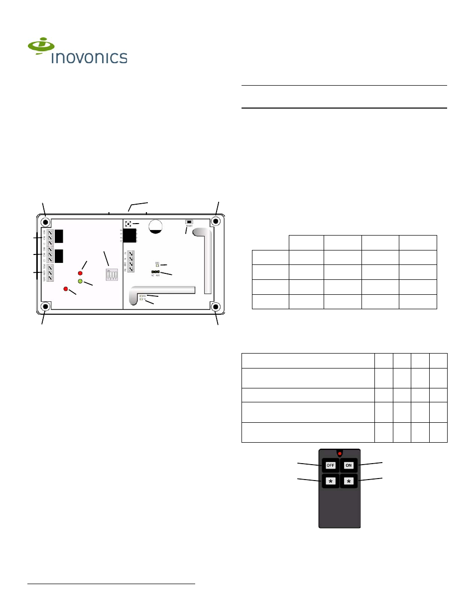 Inovonics EN7286NX User Manual | 2 pages